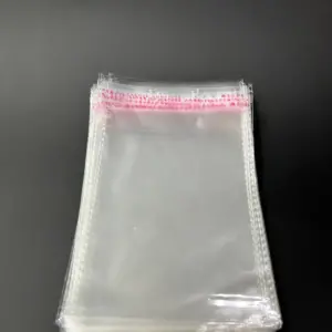 Бопп пакет 10х20 см прозрачный с клеевым клапаном (упаковочный)