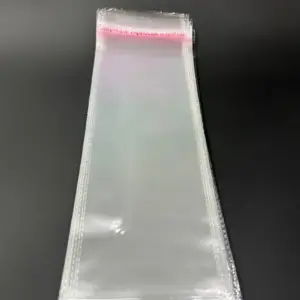 Бопп пакет 10х25 см прозрачный с клеевым клапаном (упаковочный)