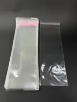 Бопп пакет 10х30 см прозрачный с клеевым клапаном (упаковочный)