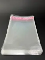 Бопп пакет 12х17 см прозрачный с клеевым клапаном (упаковочный)