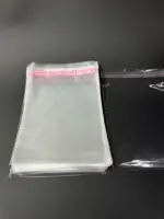 Бопп пакет 12х20 см прозрачный с клеевым клапаном (упаковочный)