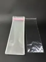 Бопп пакет 12х45 см прозрачный с клеевым клапаном (упаковочный)