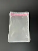 Бопп пакет 13х20 см прозрачный с клеевым клапаном (упаковочный)