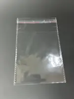 Бопп пакет 14х16 см прозрачный с клеевым клапаном (упаковочный)