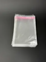 Бопп пакет 14х25 см прозрачный с клеевым клапаном (упаковочный)