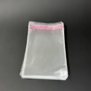 Бопп пакет 15х25 см прозрачный с клеевым клапаном (упаковочный)