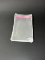 Бопп пакет 15х25 см прозрачный с клеевым клапаном (упаковочный)