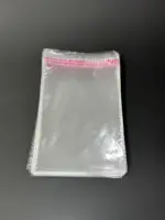 Бопп пакет 15х25 см прозрачный с клеевым клапаном (упаковочный)