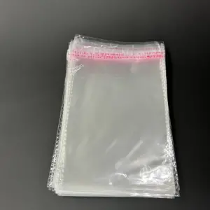 Бопп пакет 15х30 см прозрачный с клеевым клапаном (упаковочный)