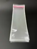 Бопп пакет 15х35 см прозрачный с клеевым клапаном (упаковочный)