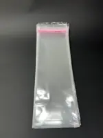 Бопп пакет 15х45 см прозрачный с клеевым клапаном (упаковочный)