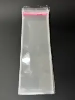 Бопп пакет 15х45 см прозрачный с клеевым клапаном (упаковочный)