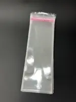 Бопп пакет 15х45 см прозрачный с клеевым клапаном (упаковочный)