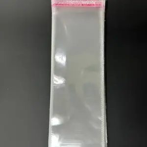Бопп пакет 15х60 см прозрачный с клеевым клапаном (упаковочный)