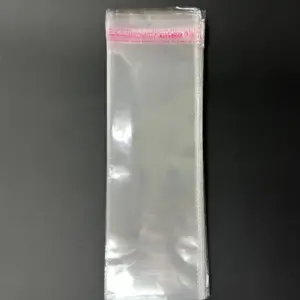 Бопп пакет 18х60 см прозрачный с клеевым клапаном (упаковочный)