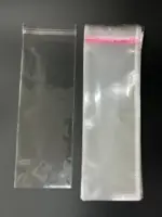 Бопп пакет 18х60 см прозрачный с клеевым клапаном (упаковочный)