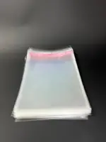 Бопп пакет 25х45 см прозрачный с клеевым клапаном (упаковочный)