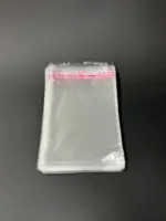 Бопп пакет 5х10 см прозрачный с клеевым клапаном (упаковочный)