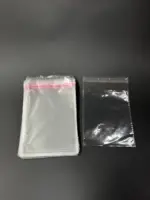 Бопп пакет 5х10 см прозрачный с клеевым клапаном (упаковочный)