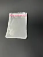 Бопп пакет 5х7 см прозрачный с клеевым клапаном (упаковочный)