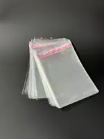 Бопп пакет 50х70 см прозрачный с клеевым клапаном (упаковочный)