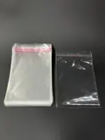 Бопп пакет 6х12 см прозрачный с клеевым клапаном (упаковочный)