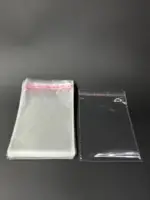 Бопп пакет 6х12 см прозрачный с клеевым клапаном (упаковочный)