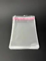 Бопп пакет 6х20 см прозрачный с клеевым клапаном (упаковочный)