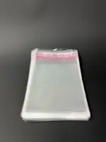 Бопп пакет 6х20 см прозрачный с клеевым клапаном (упаковочный)