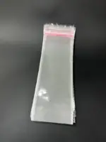 Бопп пакет 6х25 см прозрачный с клеевым клапаном (упаковочный)