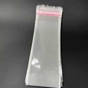 Бопп пакет 6х25 см прозрачный с клеевым клапаном (упаковочный)