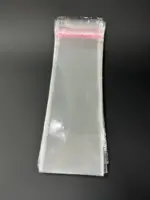 Бопп пакет 6х25 см прозрачный с клеевым клапаном (упаковочный)