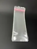 Бопп пакет 6х25 см прозрачный с клеевым клапаном (упаковочный)