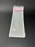 Бопп пакет 6х30 см прозрачный с клеевым клапаном (упаковочный)