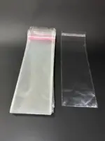 Бопп пакет 6х30 см прозрачный с клеевым клапаном (упаковочный)