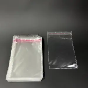 Бопп пакет 6х8 см прозрачный с клеевым клапаном (упаковочный)