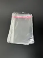 Бопп пакет 7х10 см прозрачный с клеевым клапаном (упаковочный)