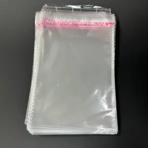 Бопп пакет 7х15 см прозрачный с клеевым клапаном (упаковочный)