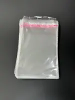 Бопп пакет 7х15 см прозрачный с клеевым клапаном (упаковочный)