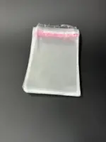 Бопп пакет 7х15 см прозрачный с клеевым клапаном (упаковочный)