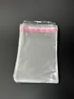 Бопп пакет 7х15 см прозрачный с клеевым клапаном (упаковочный)