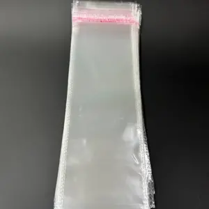 Бопп пакет 7х25 см прозрачный с клеевым клапаном (упаковочный)