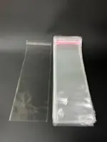 Бопп пакет 7х30 см прозрачный с клеевым клапаном (упаковочный)