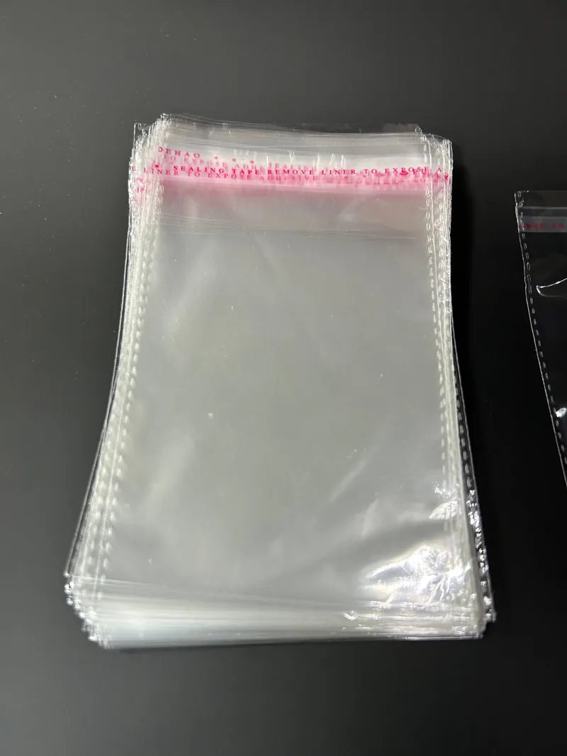 Бопп пакет 8х20 см прозрачный с клеевым клапаном (упаковочный) Бопп пакет 8х20 см прозрачный с клеевым клапаном (упаковочный)