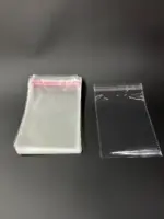 Бопп пакет 8х20 см прозрачный с клеевым клапаном (упаковочный)