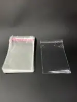 Бопп пакет 8х20 см прозрачный с клеевым клапаном (упаковочный)