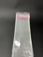 Бопп пакет 8х30 см прозрачный с клеевым клапаном (упаковочный)