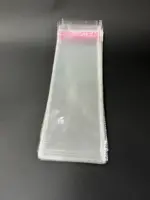 Бопп пакет 8х30 см прозрачный с клеевым клапаном (упаковочный)