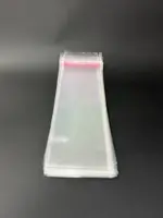 Бопп пакет 8х35 см прозрачный с клеевым клапаном (упаковочный)