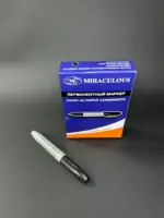 Маркер перманентный цвет черный (супер острый)